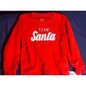 Toddler Boy Carter's. Team Santa Fleece Pajama Top